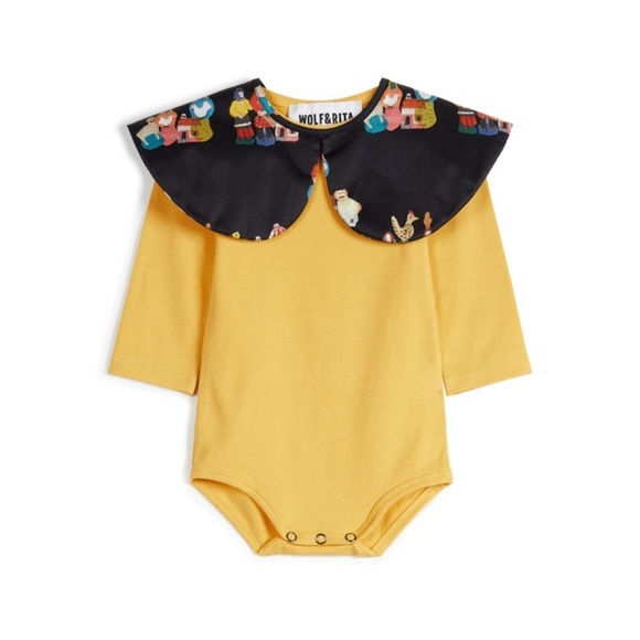 WOLF AND RITA 'TALES OF THE LAND AND SEA' AURORA  BABY BODYSUIT SET - Picture 7 of 15